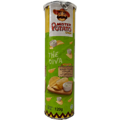 Mr Crisps The Diva Sour Cream & Onion Potato Chips 120g