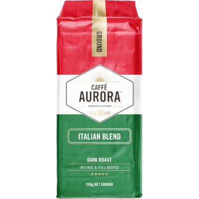 Aurora Italian Style Ground Coffee 250g