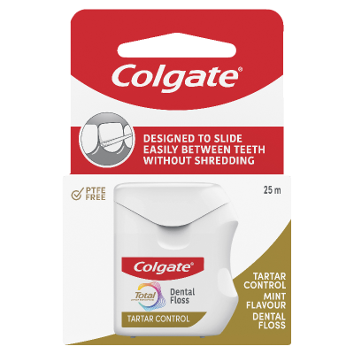 Colgate Total Tartar Control Mint Flavour Dental Floss 25m