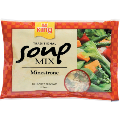 King Minestrone Traditional Soup Mix 210g