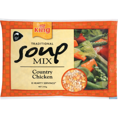 King Country Chicken Traditional Soup Mix 210g