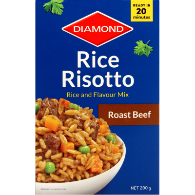 Diamond Roast Beef Rice Risotto Rice & Flavour Mix 200g