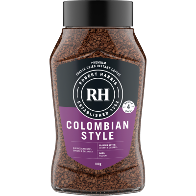 Robert Harris Colombian Blend Medium 3 Freeze Dried Instant Coffee 100g
