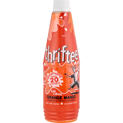 Thriftee Low Calorie Orange Mango Flavoured Drink Concentrate 540ml