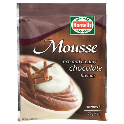 Hansells Chocolate Flavour Mousse 70g