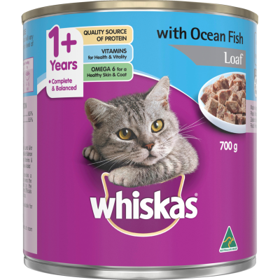 Whiskas Ocean Fish Loaf Wet Cat Food 700g