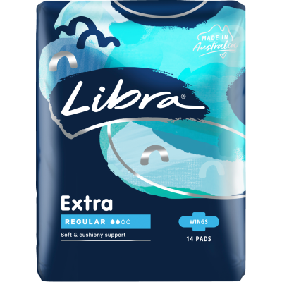Libra Ultra Thin Regular Pads With Wings 14pk, Personal Care
