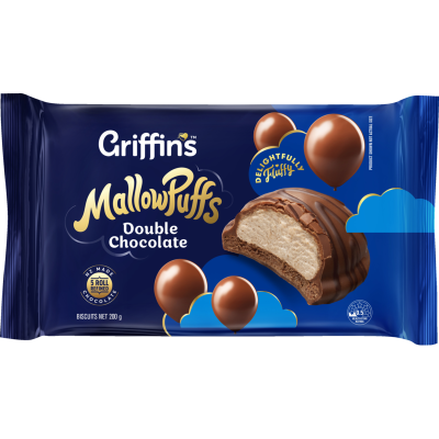 Griffin's MallowPuffs Double Chocolate Biscuits 200g