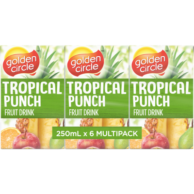 Golden Circle Fruit Drink Tropical Punch 6 x 250ml
