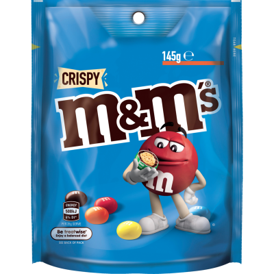 M&M's Crispy Chocolate Pouch 145g