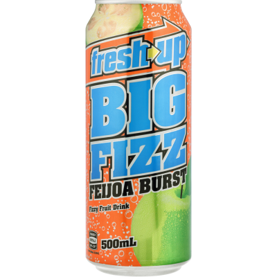 Fresh Up Big Fizz Feijoa Burst Fizzy Fruit Drink 500ml