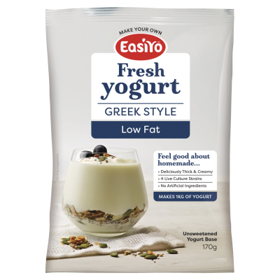 Easiyo Greek Style Low Fat Unsweetened Yogurt Base 170g