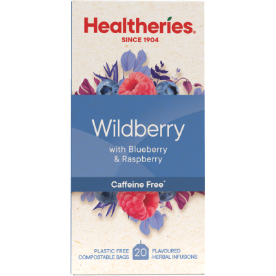 Healtheries Wildberry With Raspberry & Blueberry Tea Bags 20pk