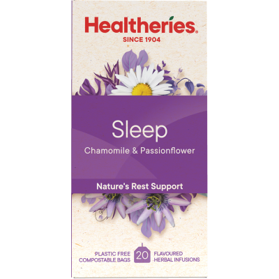 Healtheries Sleep Chamomile & Passionflower Tea Bags 20pk