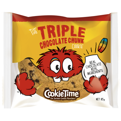 Cookie Time Triple Chocolate Chunk Cookie 85g