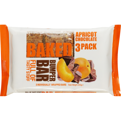 Cookie Time Apricot Chocolate Bar 3 x 75g