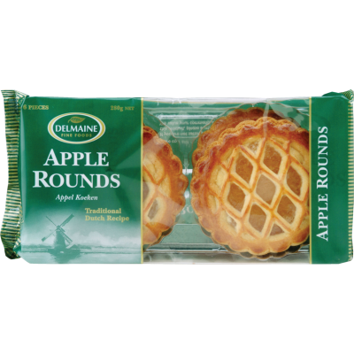 Delmaine Apple Rounds Biscuits 280g