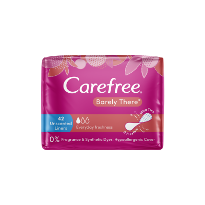 Carefree Barely There Unscented Liners 42pk