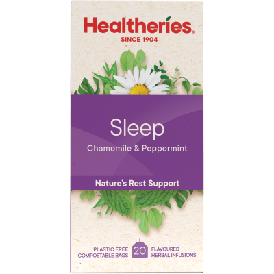 Healtheries Sleep Chamomile & Peppermint Tea Bags 20pk