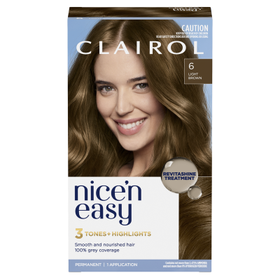Nice'n Easy Light Brown 6 Hair Colour 1pk