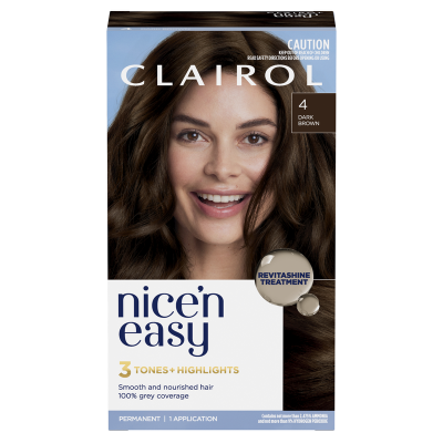 Nice'n Easy Dark Brown 4 Hair Colour 1pk