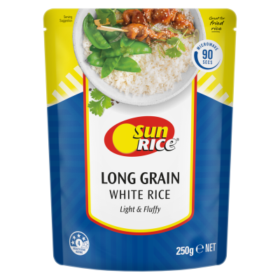 SunRice Long Grain White Rice 250g