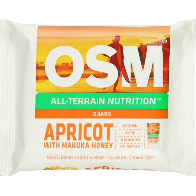 One Square Meal All-Terrain Nutrition Apricot With Manuka Honey Bars 172g