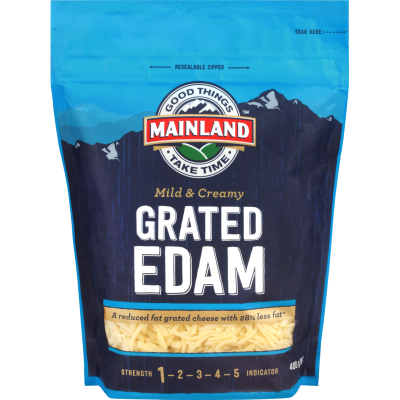 Mainland Mild & Creamy Edam Grated Cheese 400g