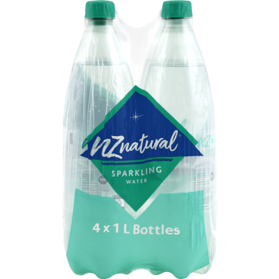NZ Natural Sparkling Water 4 x 1l