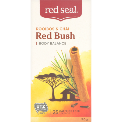 Red Seal Red Bush Rooibos & Chai Tea Bags 25pk