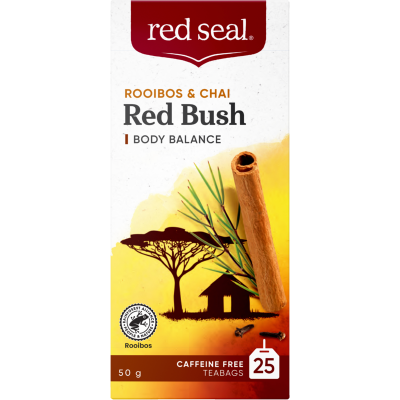 Red Seal Red Bush Rooibos & Chai Tea Bags 25pk