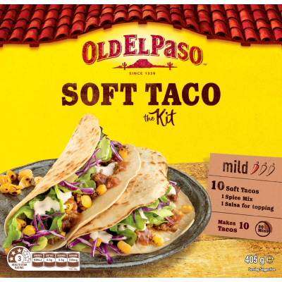 Old El Paso Mild Soft Taco Kit 405g