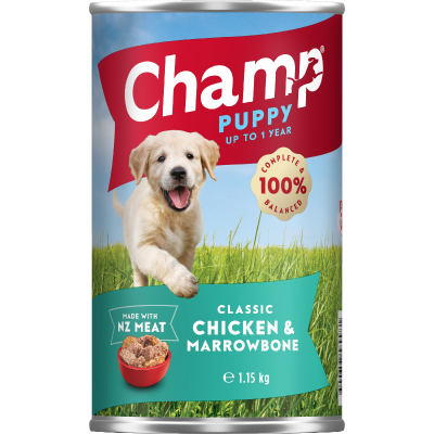 Champ Classic Chicken & Marrowbone Puppy Food 1.15kg