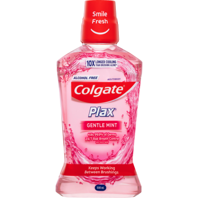 Colgate Plax Gentle Mint 12 Hr Protection Mouthwash 500ml