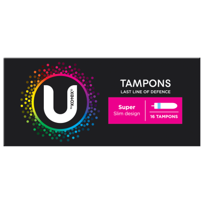 U By Kotex Super Slim Tampons 16pk