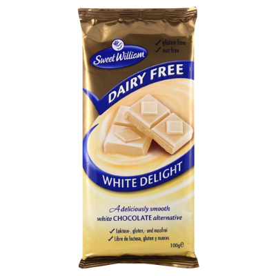 Sweet William Vegan White Chocolate Block 100g