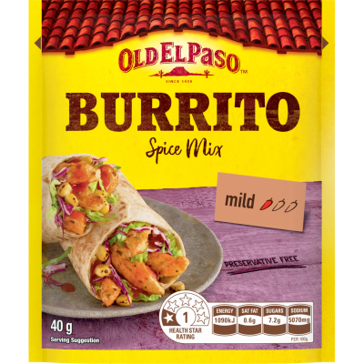 Old El Paso Burrito Spice Mix 40g