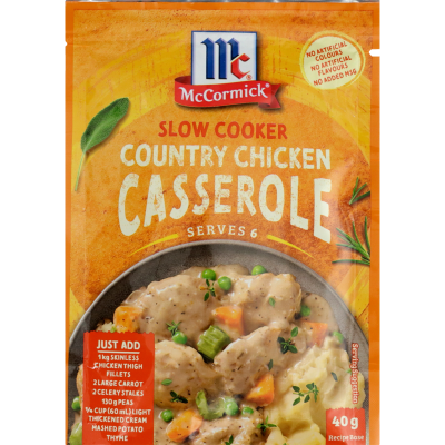 McCormick Slow Cooker Country Chicken Casserole Recipe Base 40g