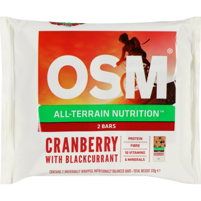 One Square Meal Cranberry With Blackcurrant Bars 170g