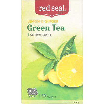 Red Seal Lemon & Ginger Green Tea Bags 50pk