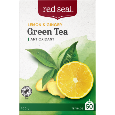 Red Seal Lemon & Ginger Green Tea Bags 50pk