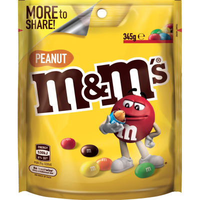 M&M's Peanut Chocolate Pouch 345g