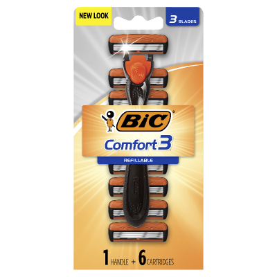 Bic Comfort 3 Hybrid Disposable Razor 6pk