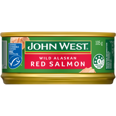 John West Wild Alaskan Red Salmon 105g