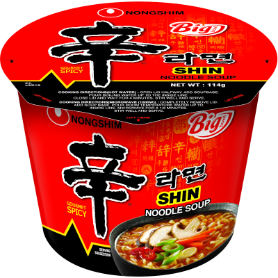 Nongshim Spicy Shin Noodle Soup Bowl 114g