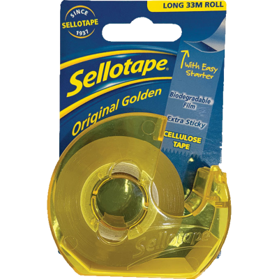 Sellotape Cellulose Tape 18mm With Refillable Dispenser 1pk