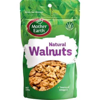 Mother Earth Natural Walnuts 140g