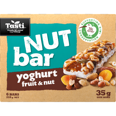 Tasti Yoghurt Fruit & Nut Bars 210g