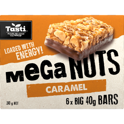 Tasti Meganuts Caramel Bars 240g