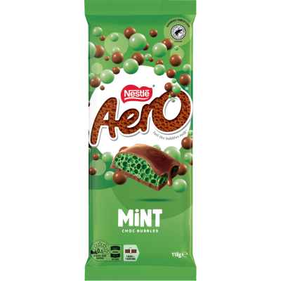 Nestle Aero Mint Chocolate Block 118g